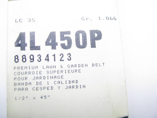 Acdelco 4L450P Lawn & Garden Power Equipment Accessory Drive Belt - 1/2'' X 45''