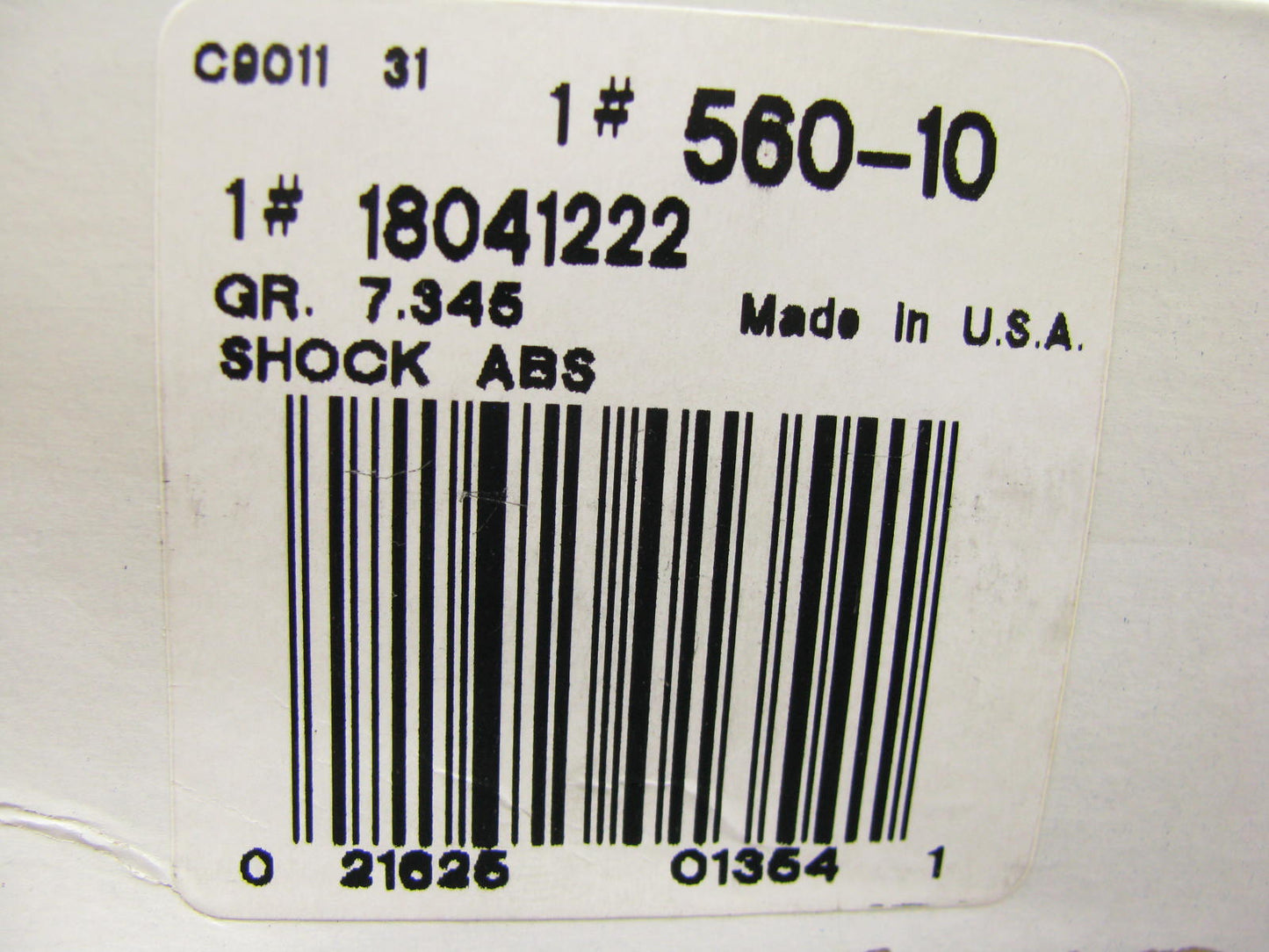 (2) Acdelco 560-10 Front Suspension Shocks - 1978-1983 AMC Concord Spirit AMX
