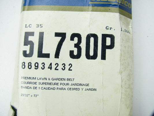 Acdelco 5L730P Lawn & Garden Power Equipment Accessory Drive Belt - 21/32'' X 73''