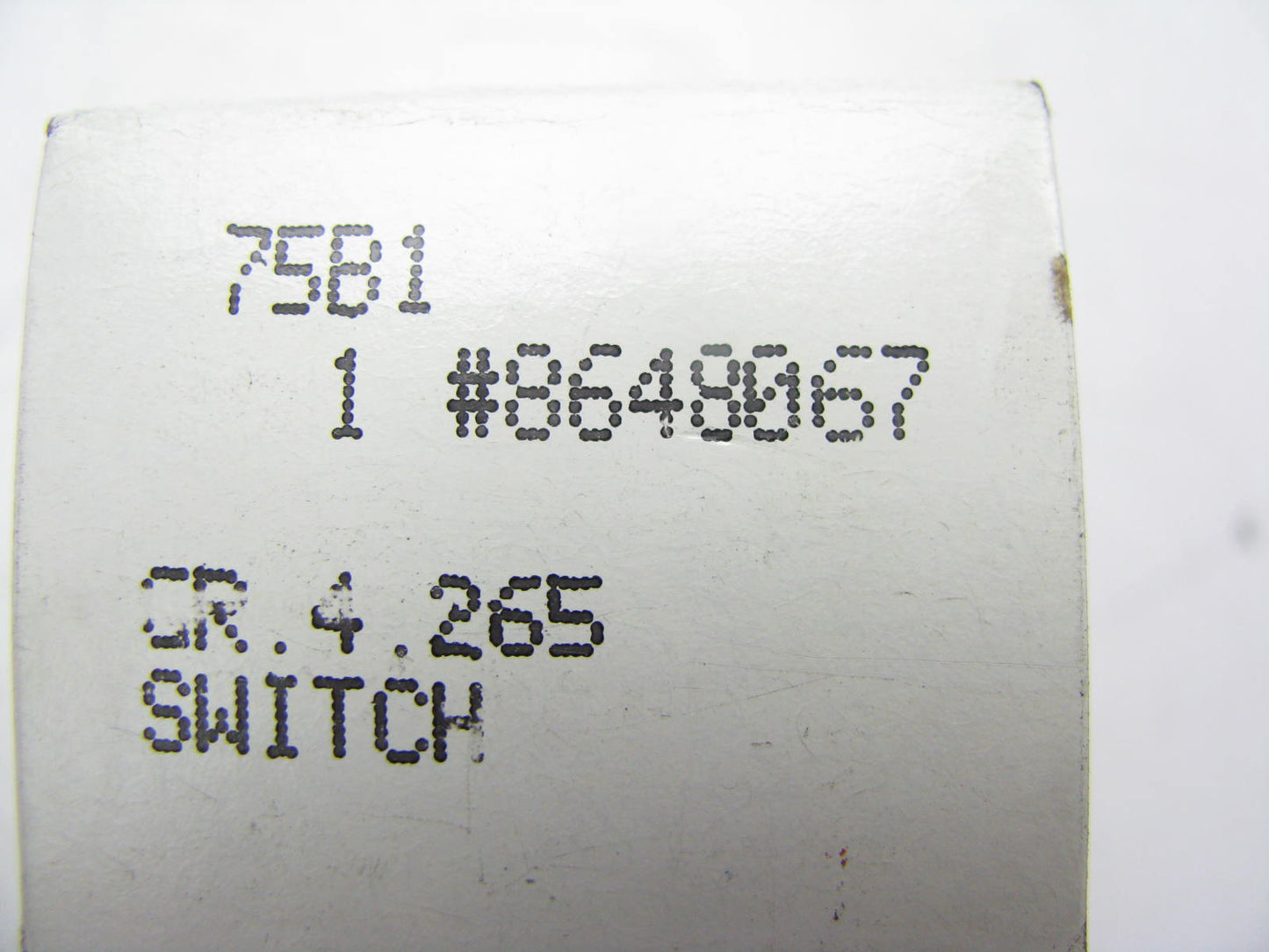 Acdelco 8648067 Governor Pressure Switch 50 PSI 1980-1986 TH250C TH350C