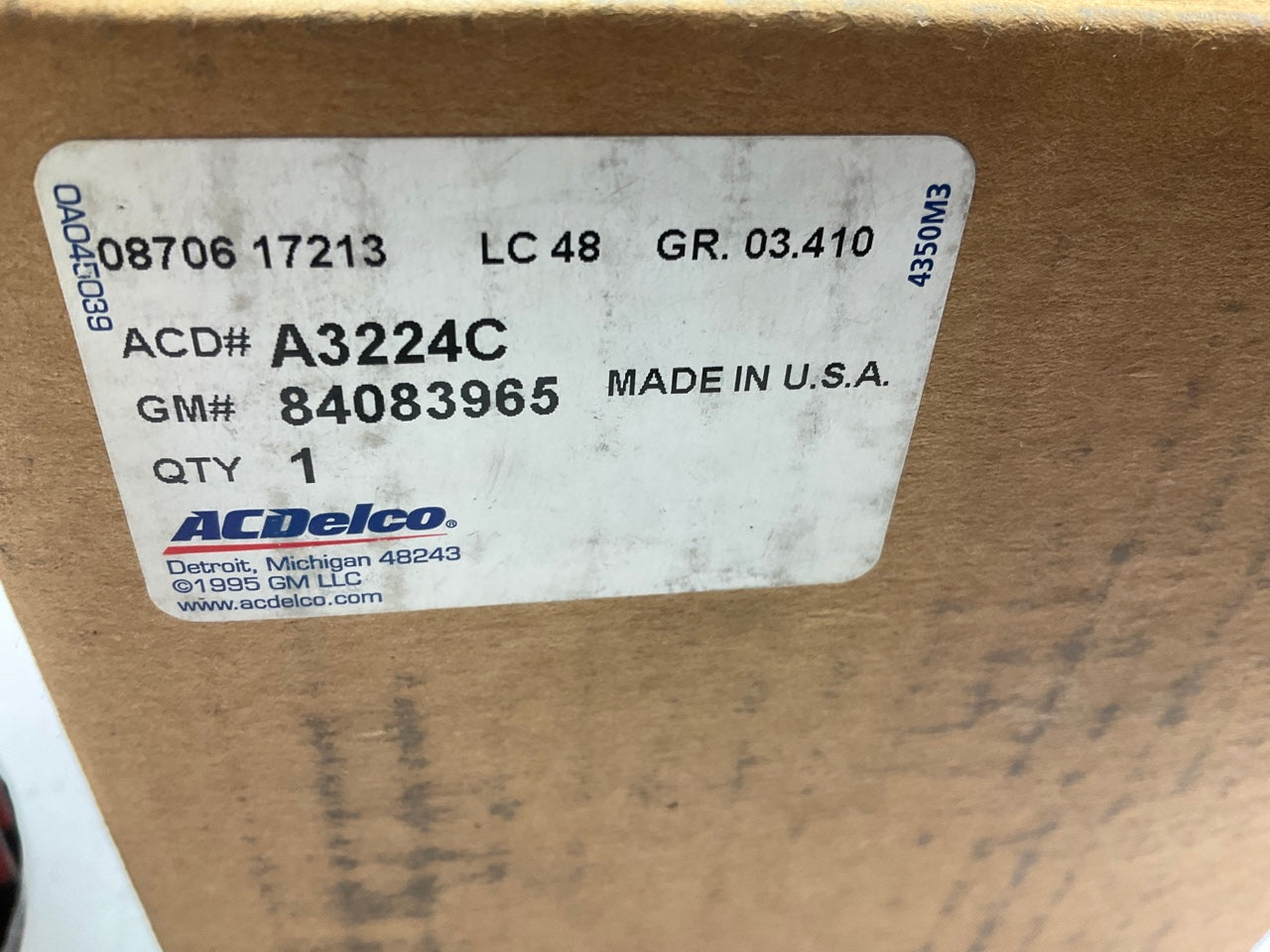 Acdelco A3224C Cold Air Intake System Replacement Air Filter - 17-19 Chevy Cruze