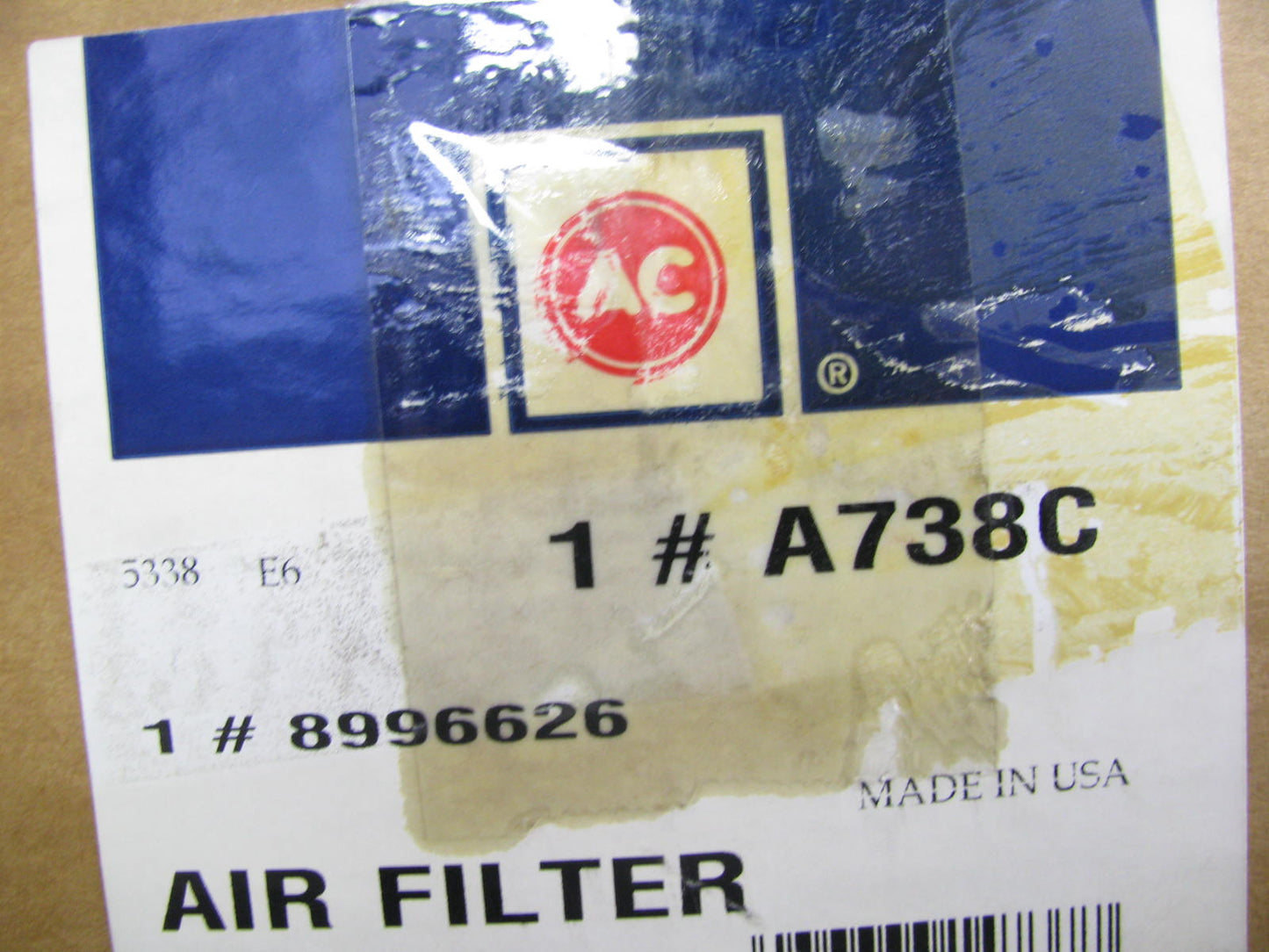 Acdelco A738C Air Filter Replaces CA1551 42635 A32990 LAF7752 PA2552 AF941