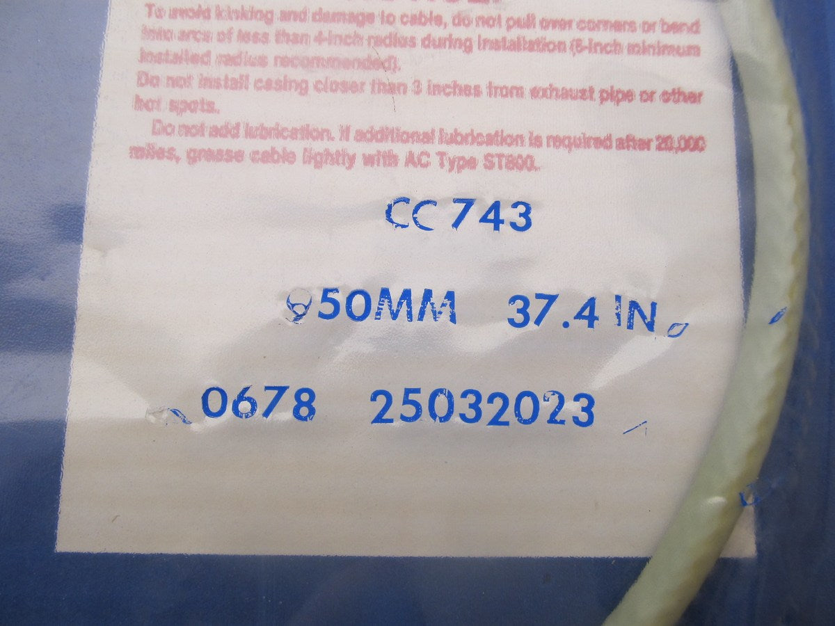 Acdelco CC743 Speedometer Cable - OEM GM # 25032023
