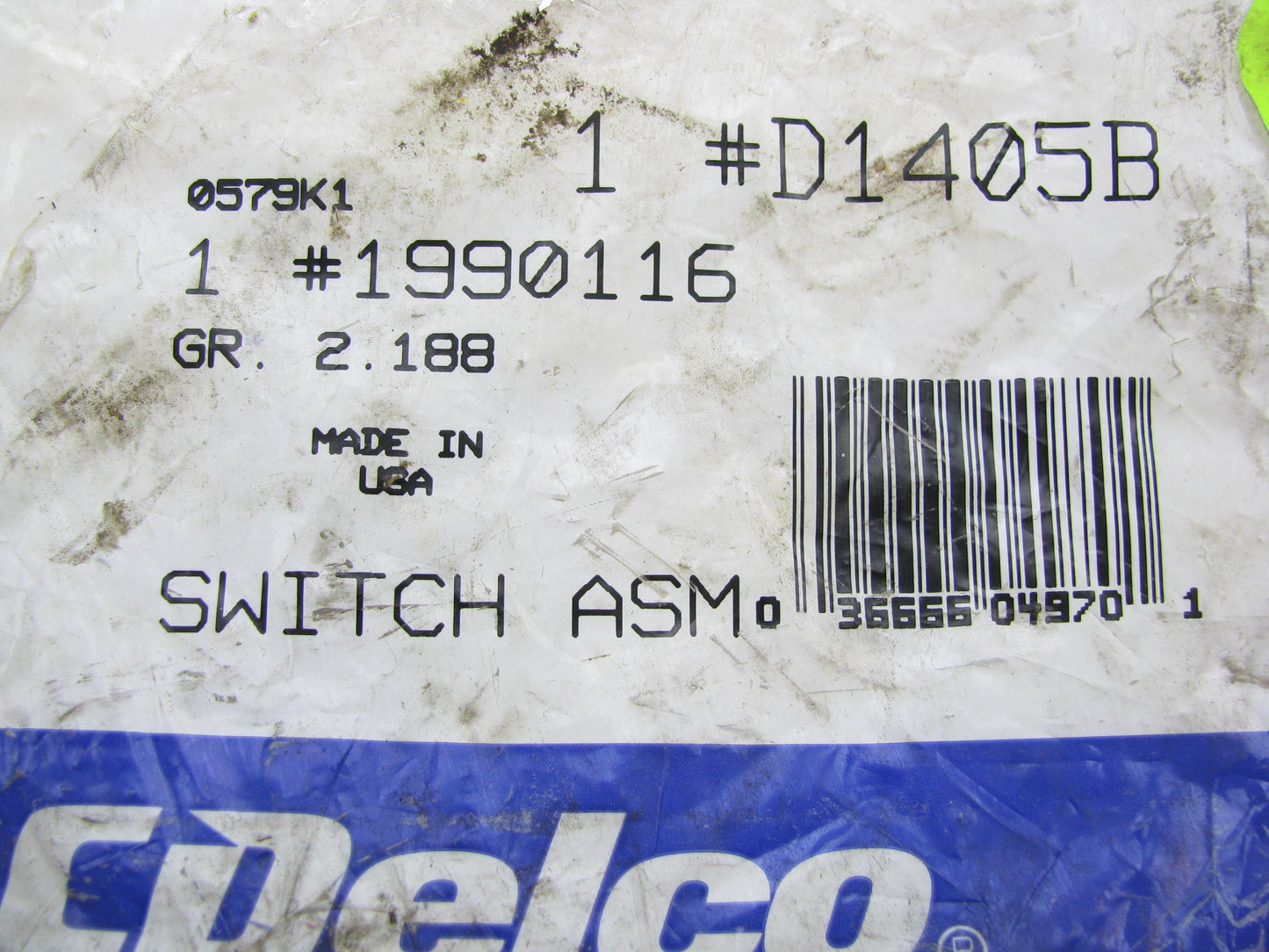 Acdelco D1405B Ignition Starter Switch