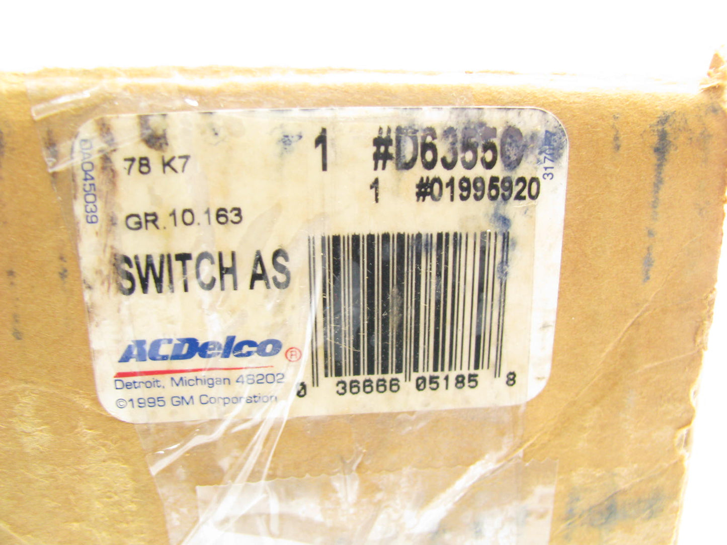 NEW GENUINE Windshield Wiper Switch (W/O Intermittent) For 1992-1993 Grand Am