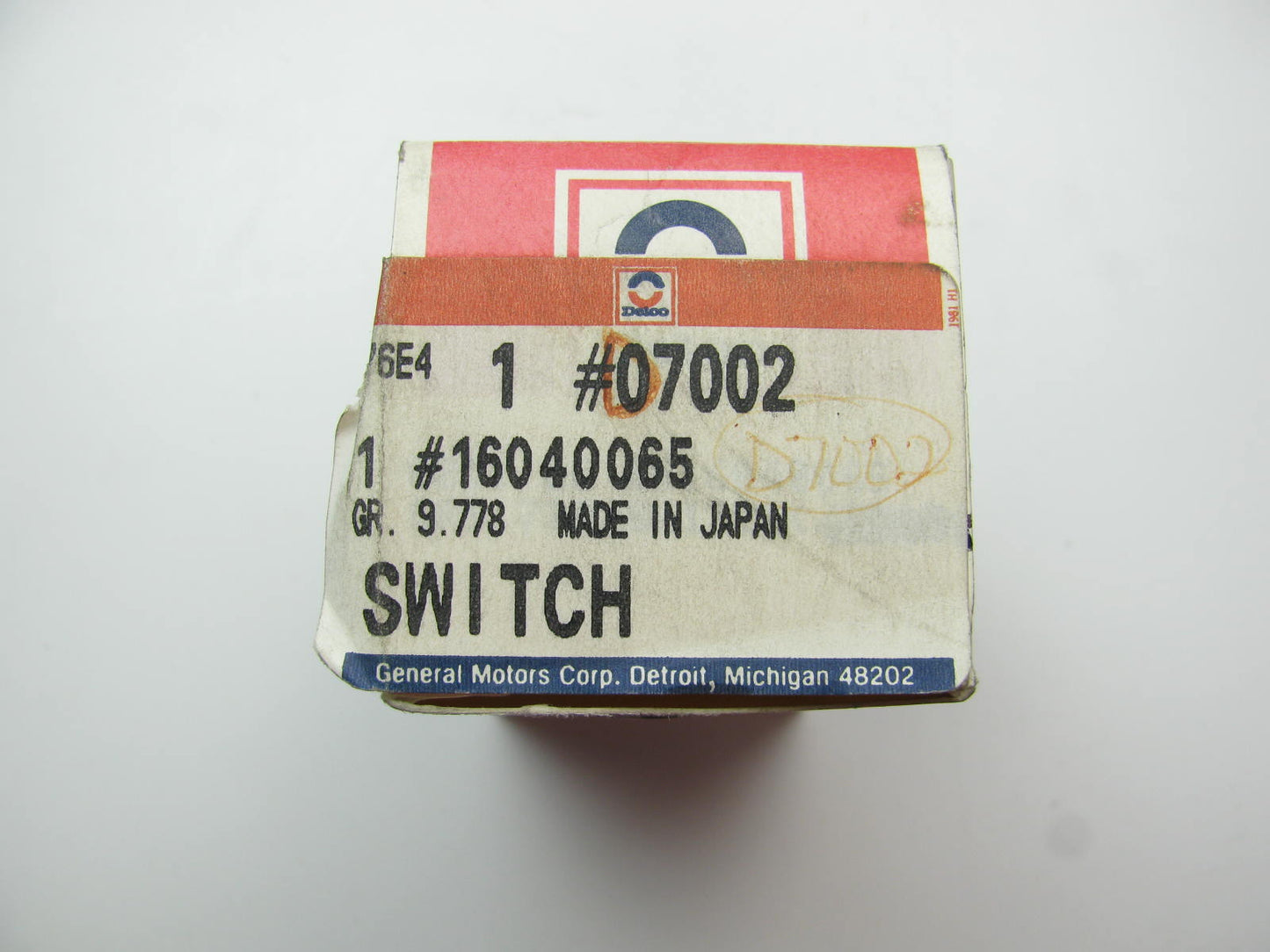 Acdelco D7002 Rear Window Defog Switch For 1985 Chevrolet Citation II