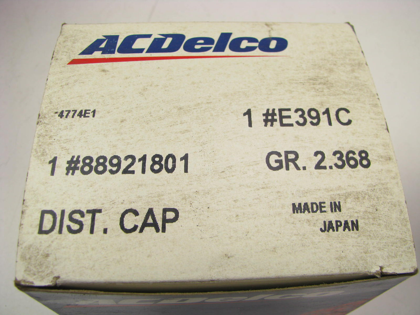 Acdelco E391C Ignition Distributor Cap For 1978-1979 Toyota Cressida 2.6L-L6