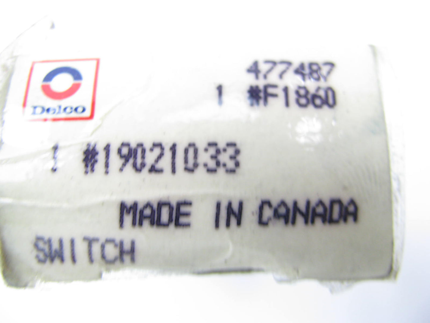 Acdelco F1860 Engine Cooling Fan Switch