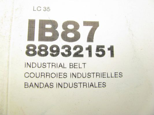 Acdelco IB87 Industrial / Lawn Mower Belt 21/32'' X 90''