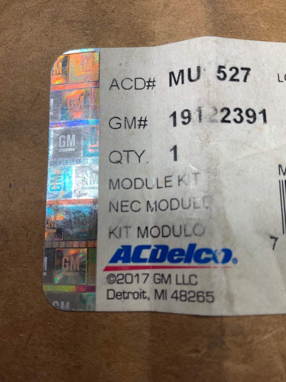 Acdelco MU1527 Fuel Level Sender - Fuel Gauge Sender ONLY, MISSING GASKET