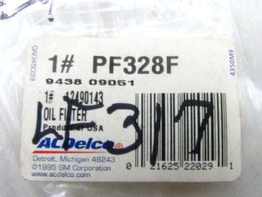 Acdelco PF328F Oil Filter Replaces CH191APL 51161 L50005 LP161 LF740 P550484