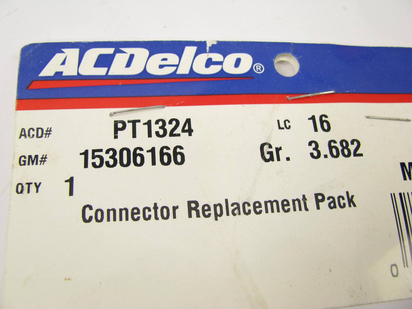 Acdelco PT1324 ABS Wheel Speed Sensor Connector - 15306166