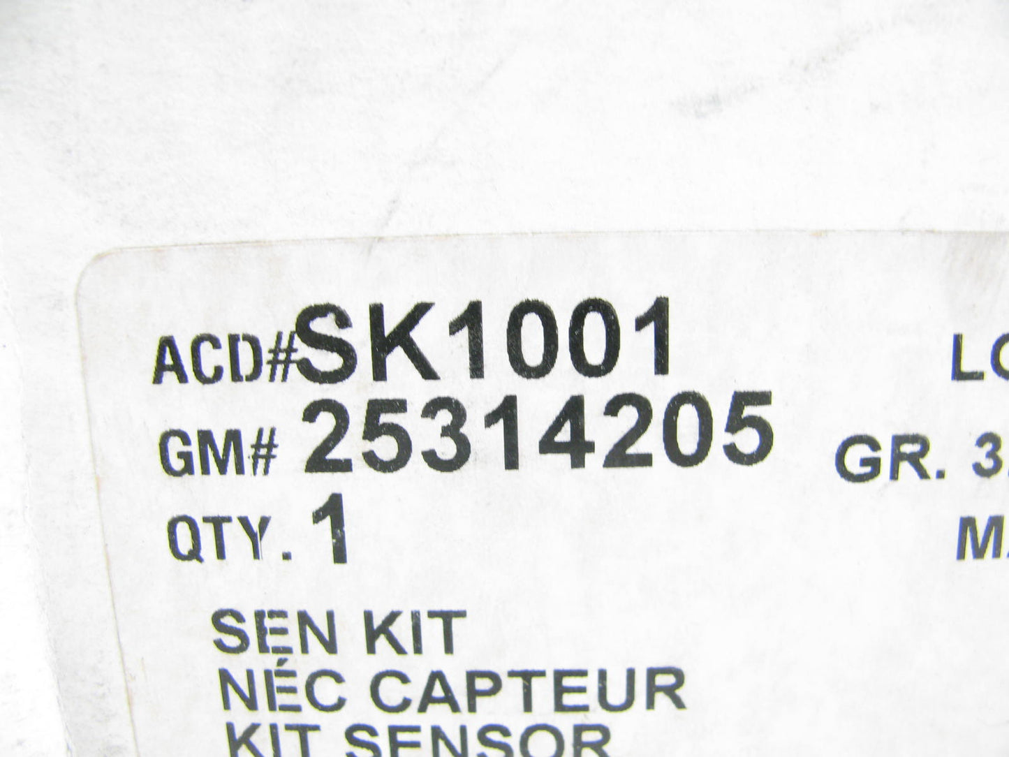 Acdelco SK1001 Fuel Level Sender Kit OEM GM 25314205 UNKNOWN FITMENT SOLD AS IS