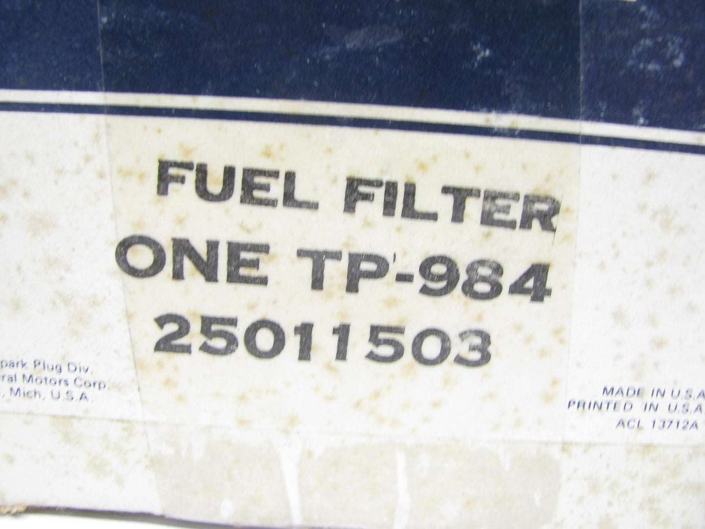 Acdelco TP-984 Fuel Filter For KOMATSU Tractors, Dozers W/ Cummins Diesel