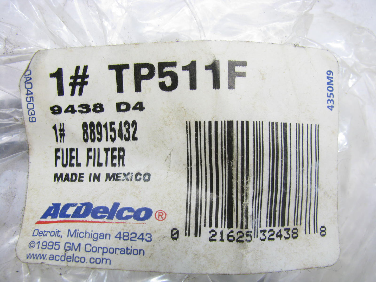 Acdelco TP511F Fuel Filter (Interchanges With WIX 33511, Fram C1173PL)