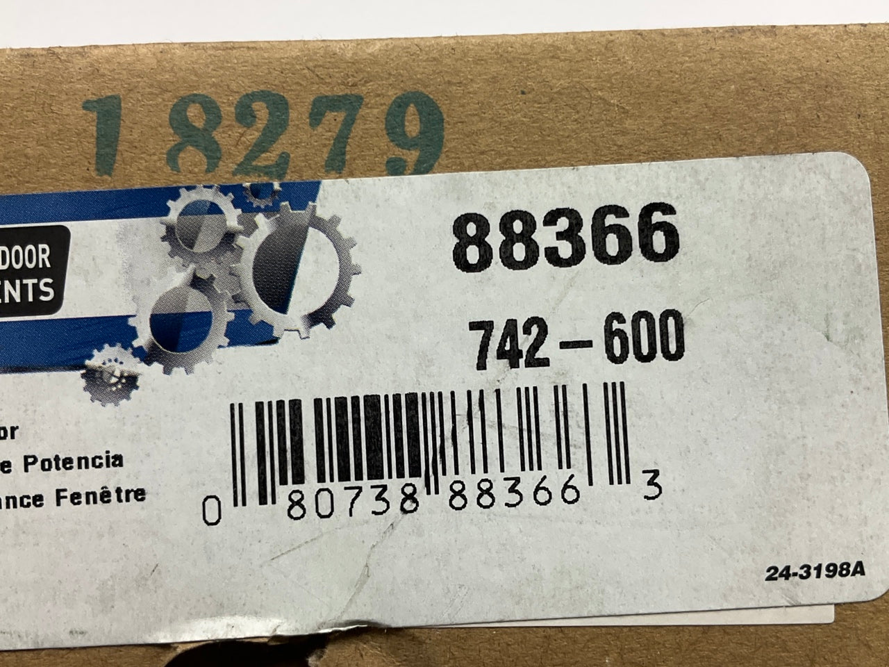 ACI 88366 Left Power Window Motor - Front Left / Rear Left