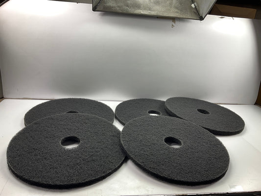 5 / PACK - ACS 72-19 Type 72 19'' Black Stripping Floor Pad For Floor Machine