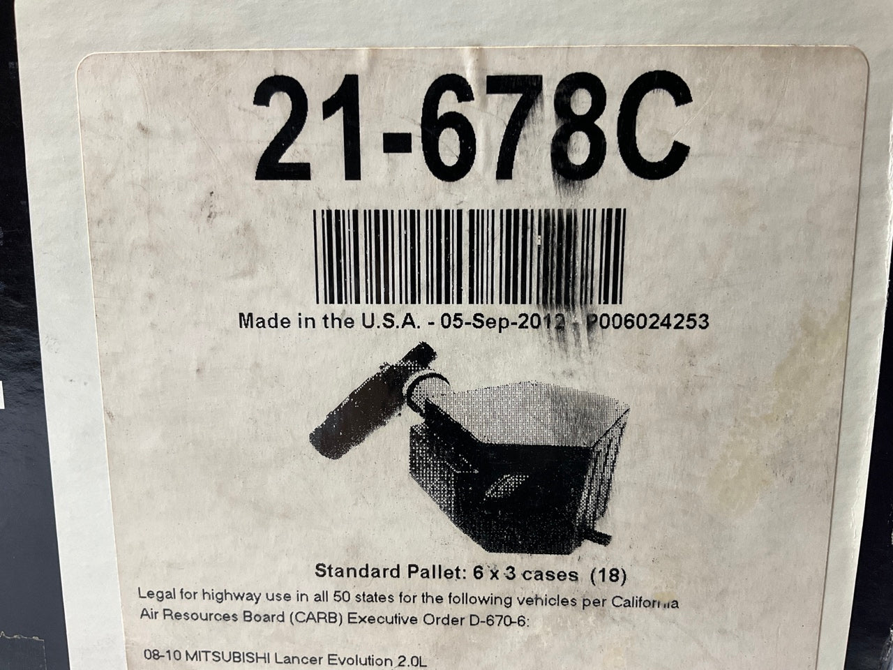 AEM 21-678C Performance Cold Air Intake System For 2008-16 Lancer Evolution