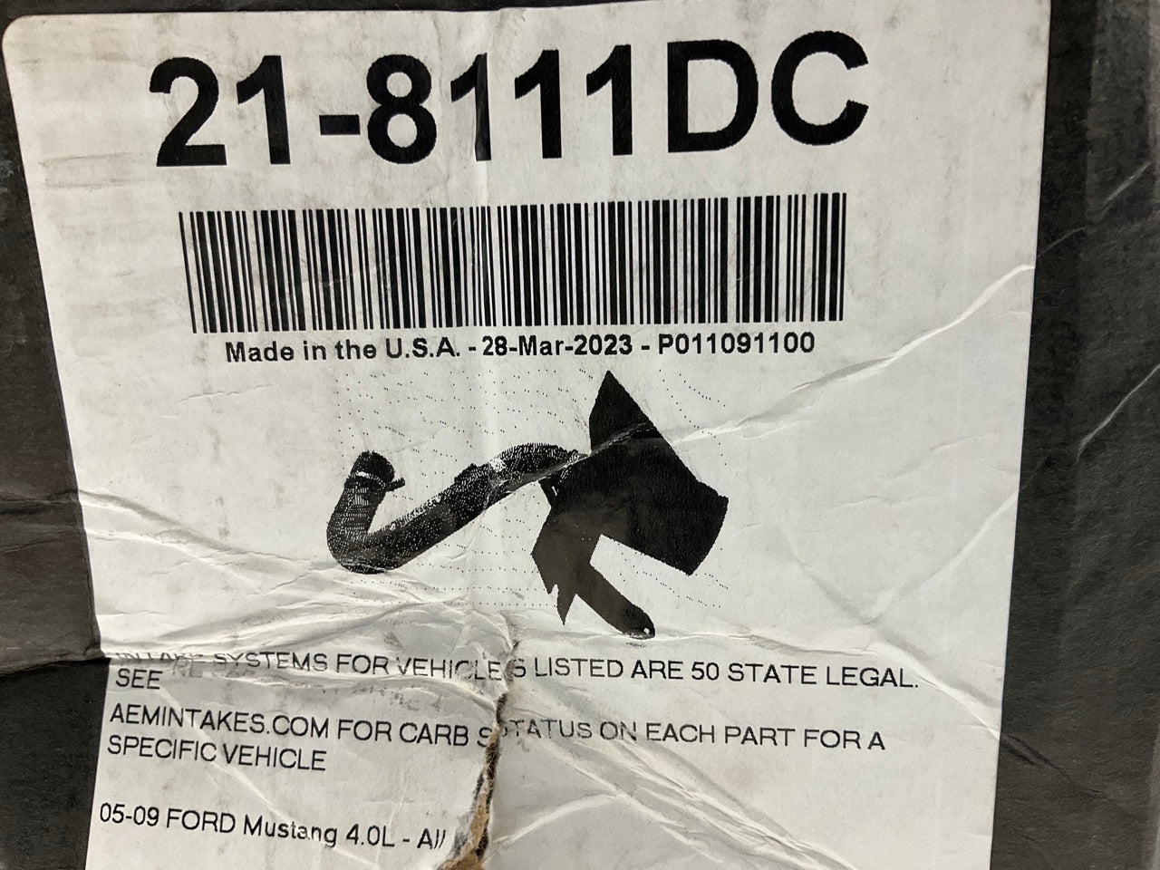 AEM 21-8111DC Cold Air Intake System - 2006-2009 Ford Mustang 4.0L V6