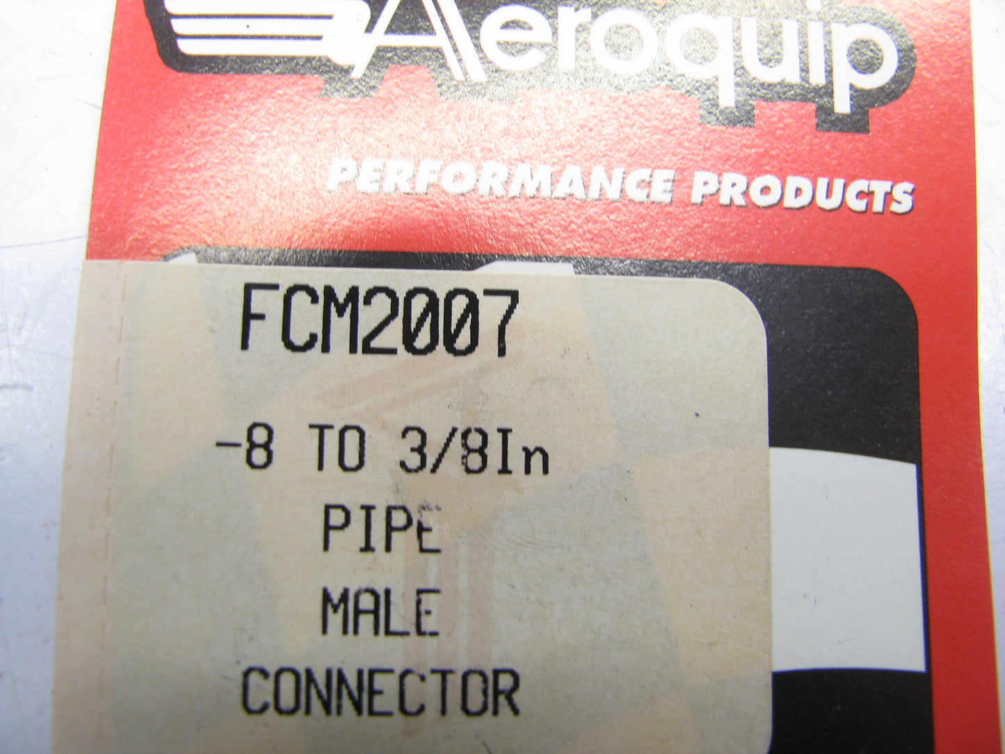 Aeroquip FCM2007 -08AN Straight To 3/8'' NPT Fitting Male Connector
