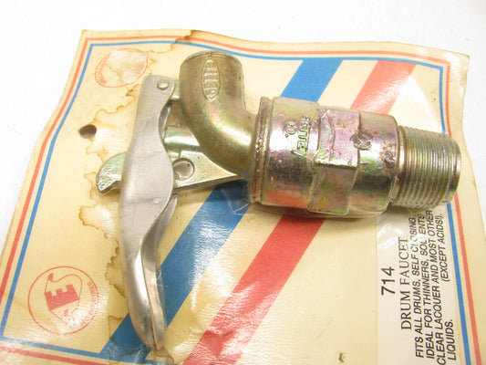 AES 714 Drum Faucet 3/4'' ½ NPT Male. Zinc Plated Inside And Outside