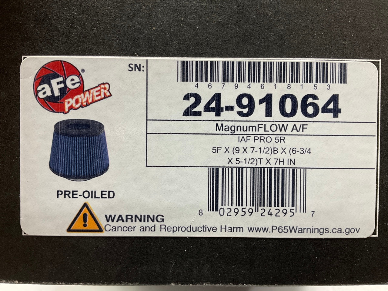 AFE Power 24-91064 Magnum FORCE Intake Replacement Air Filter W/ Pro 5R Media
