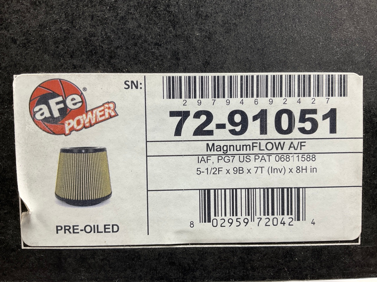 AFE Power 72-91051 Magnum FORCE Intake Replacement Air Filter W/ Pro GUARD 7 Med