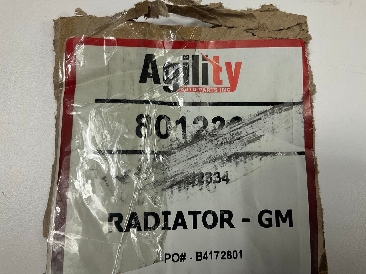 Agility 8012334 Radiator W/o ENG OIL COOLER; 28 1/4'' CORE; W/trans OIL COOLER