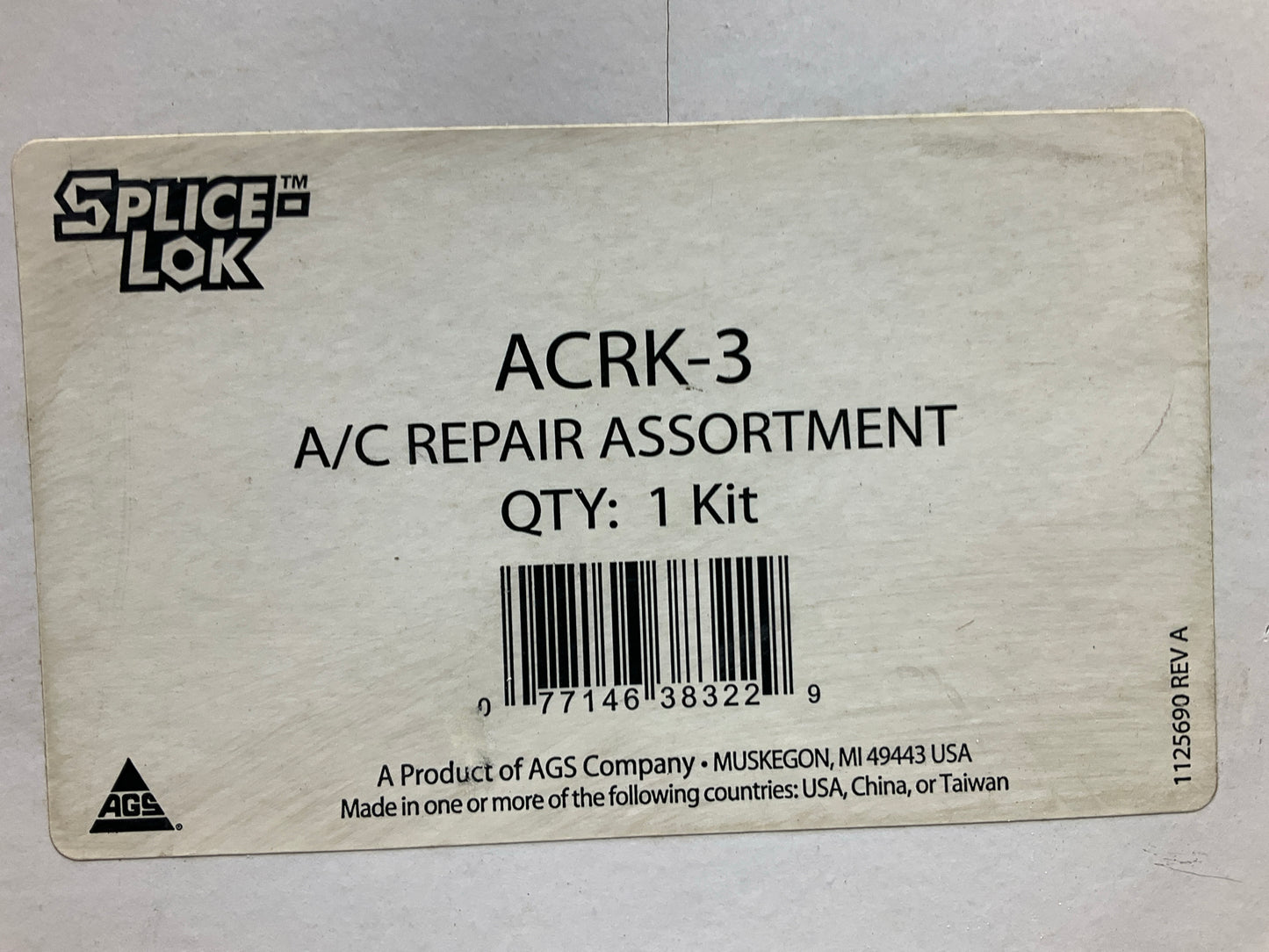 AGS ACRK3 Splice-Lok Replacement AC Tubing Repair System Assortment Kit