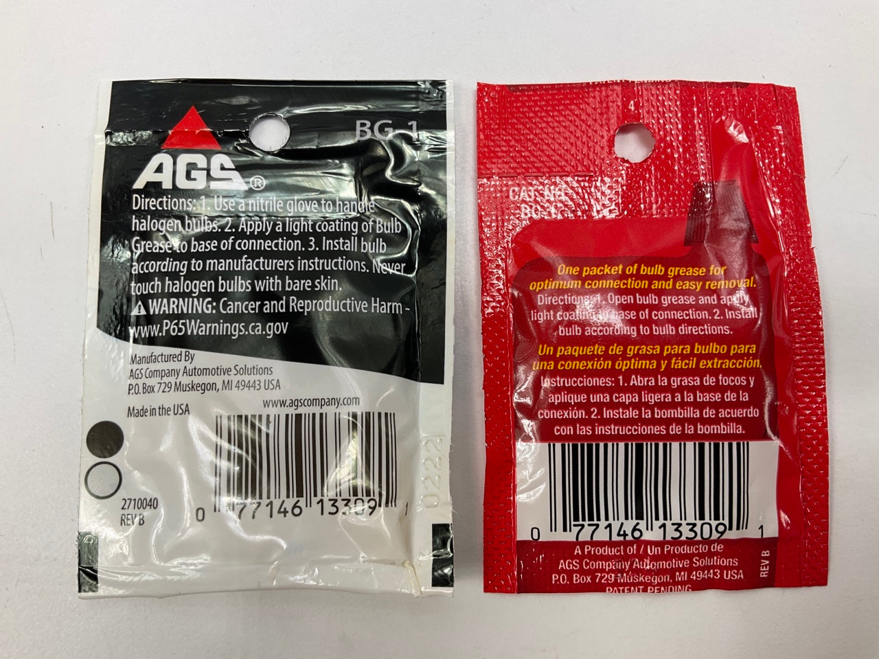 (100) AGS BG-1 Bulb Grease 0.14oz Each Individual Pack