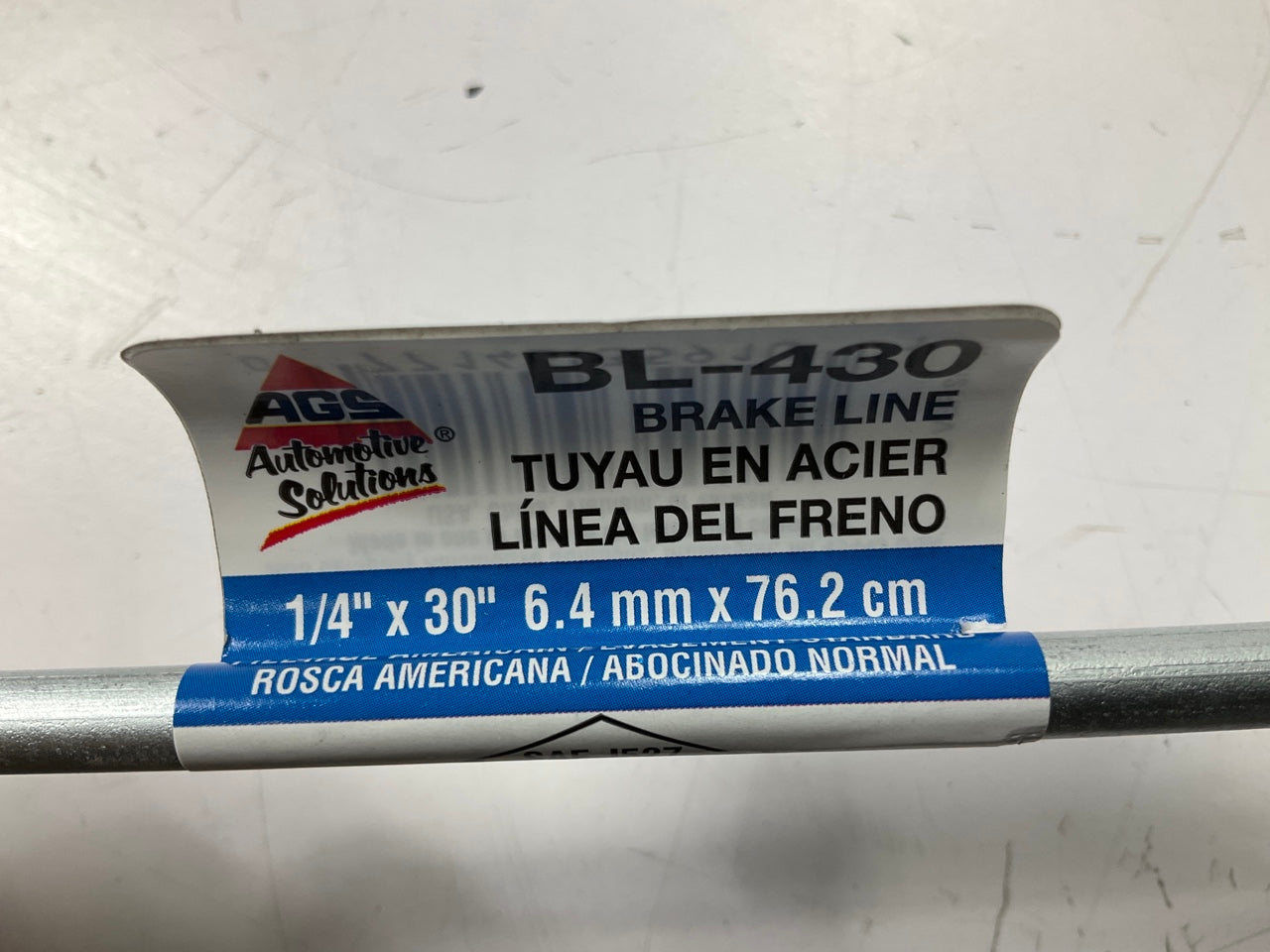 (10) AGS BL-430 Brake Lines - 1/4'' X 30'', SAE Domestic 7/16''-24 Fittings