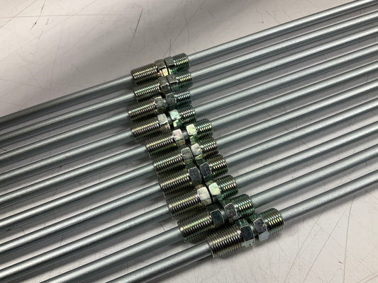 (10) AGS BL-440 Steel Brake Lines, 1/4'' X 40'', 7/16-24'' Fittings