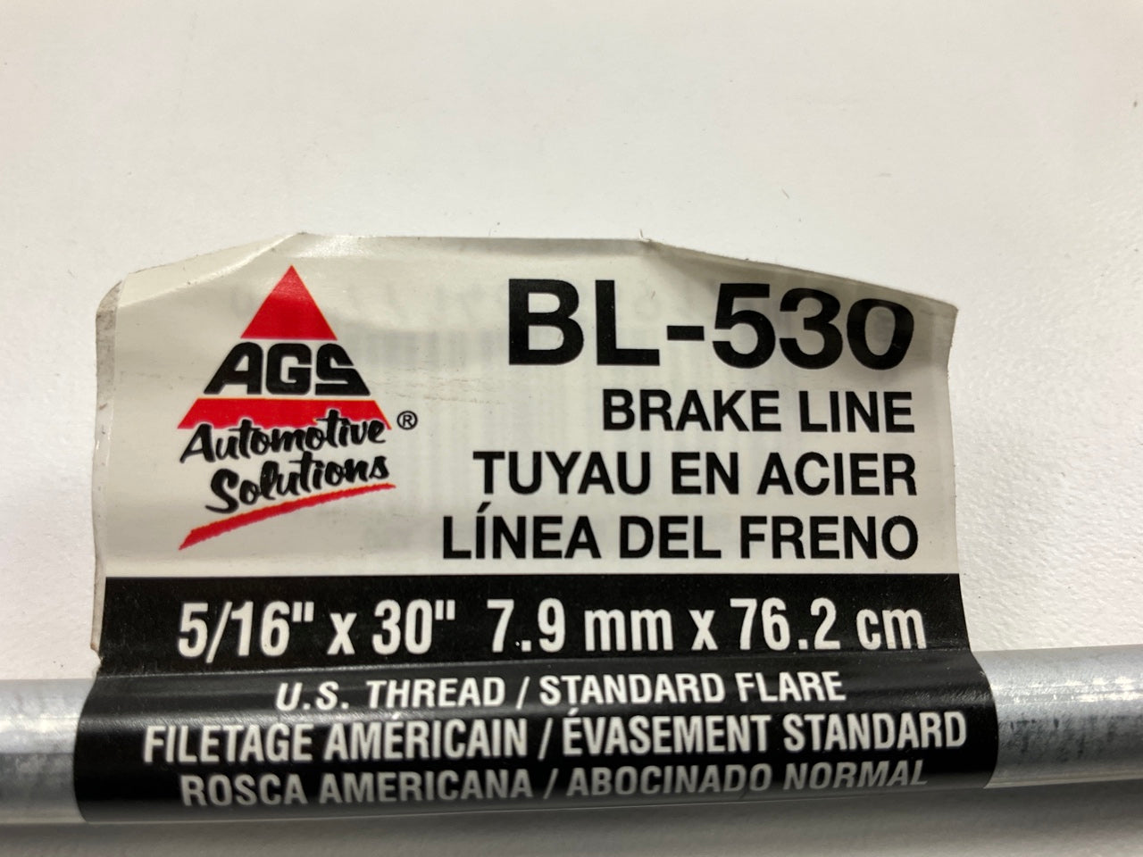 (5) AGS BL-530 Domestic Steel Brake Line, 5/16'' X 30'' Long