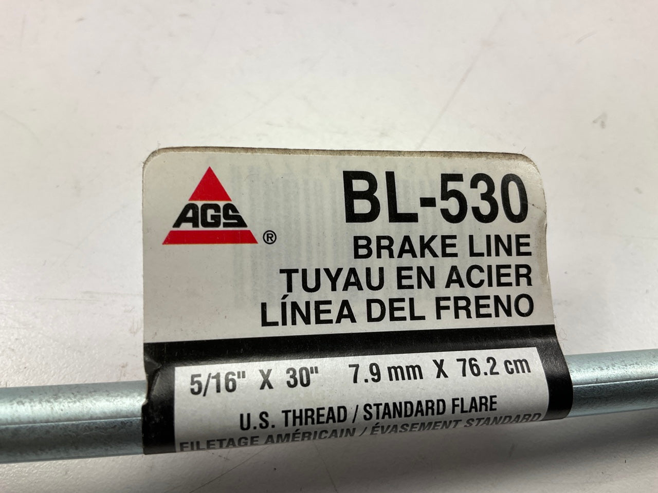 AGS BL-530 Domestic Steel Brake / Fuel / Transmission Line, 5/16 X 30''