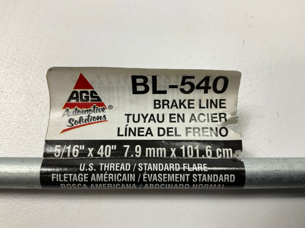 AGS BL-540 Brake Line, 5/16'' X 40'', 1/2-20'' US Thread Fittings