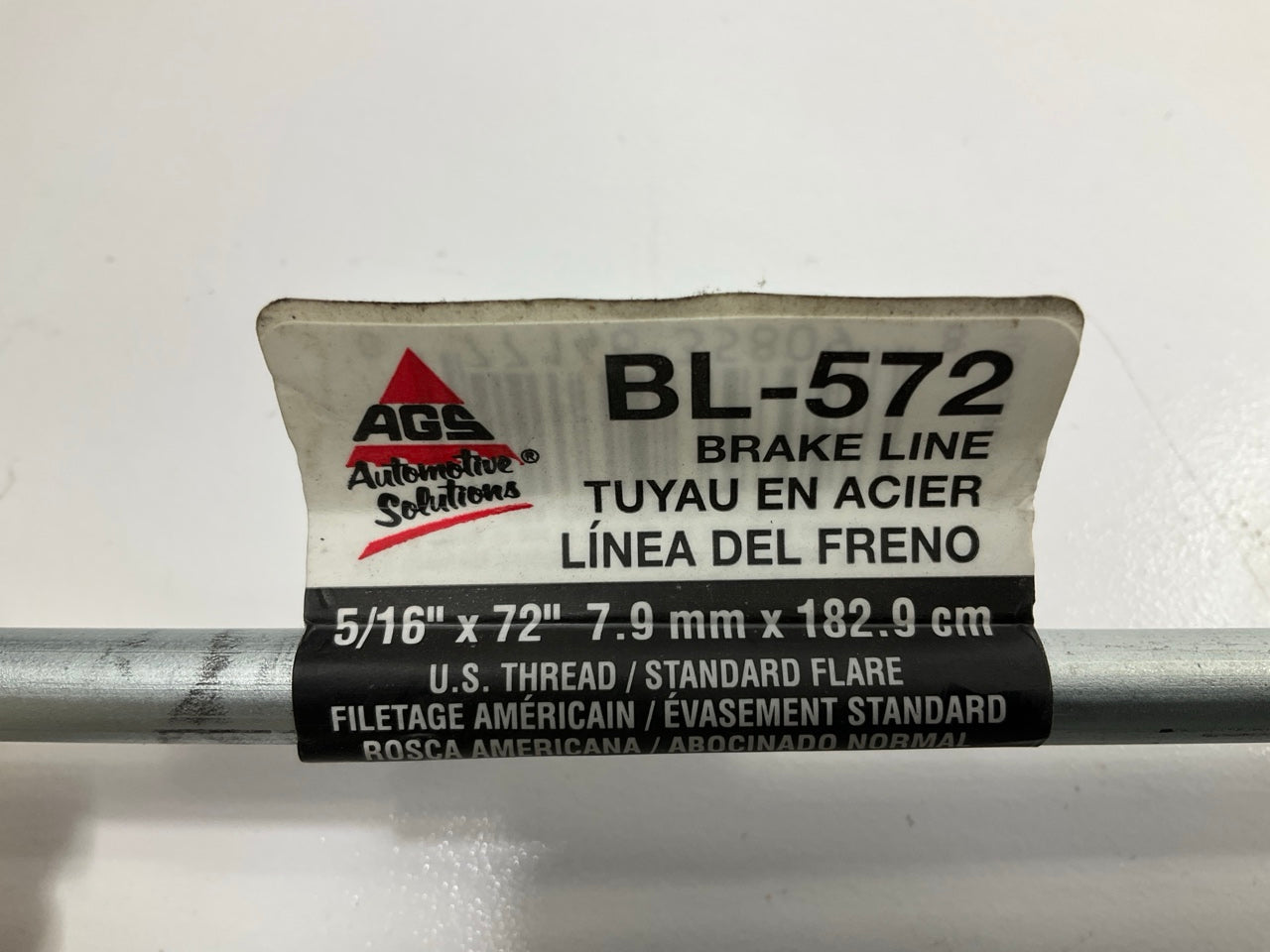 AGS BL-572 Domestic Steel Brake Line 5/16'' Dia X 72' Long