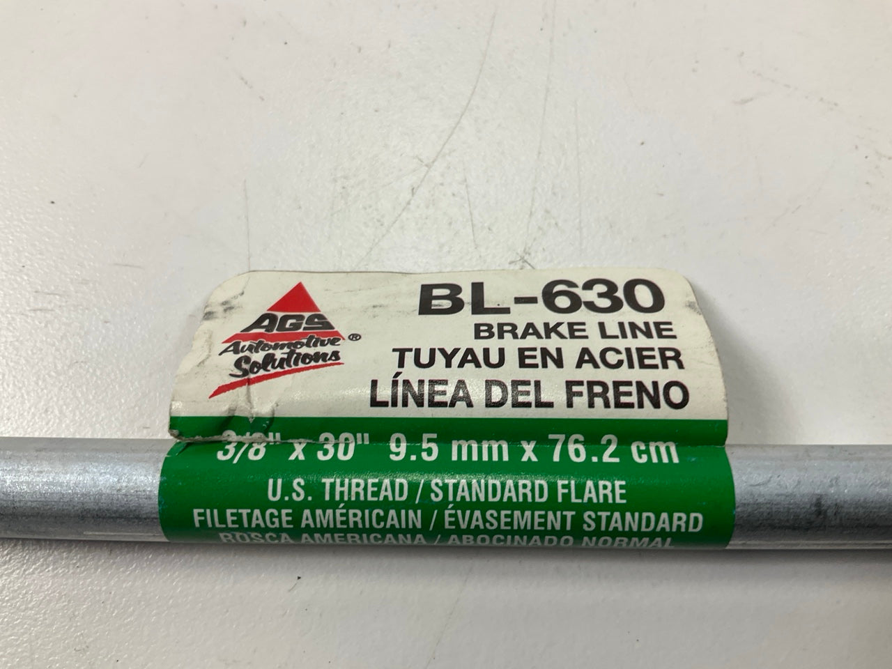 AGS BL-630 Steel Brake Line 3/8'' X 30'' Long, 5/8-18'' Thread Size