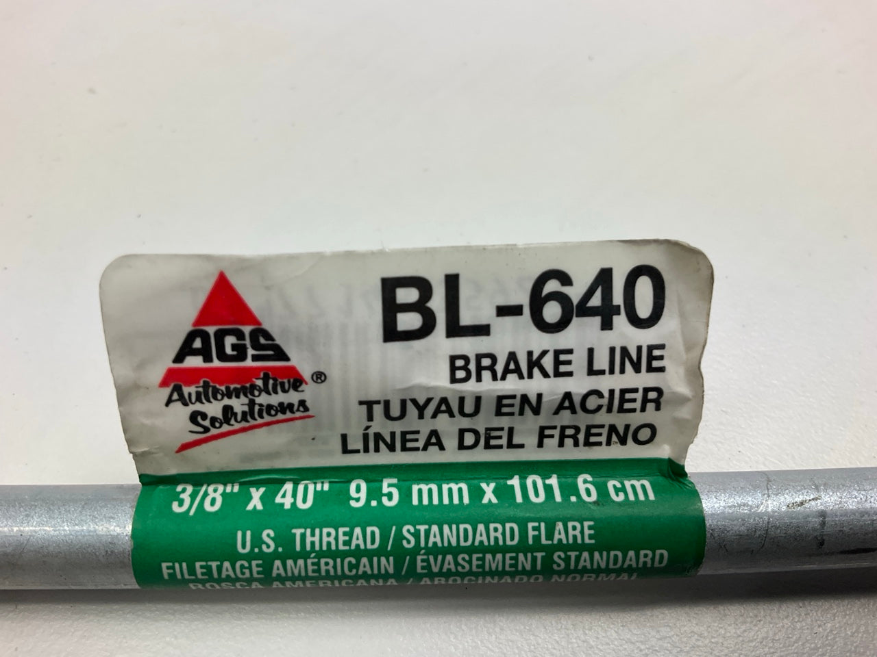(10) AGS BL-640 Standard Flare Steel Brake Line 3/8'' X 40''