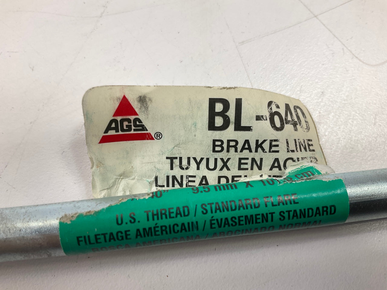 AGS BL-640 Standard Flare Steel Brake Line 3/8'' X 40''
