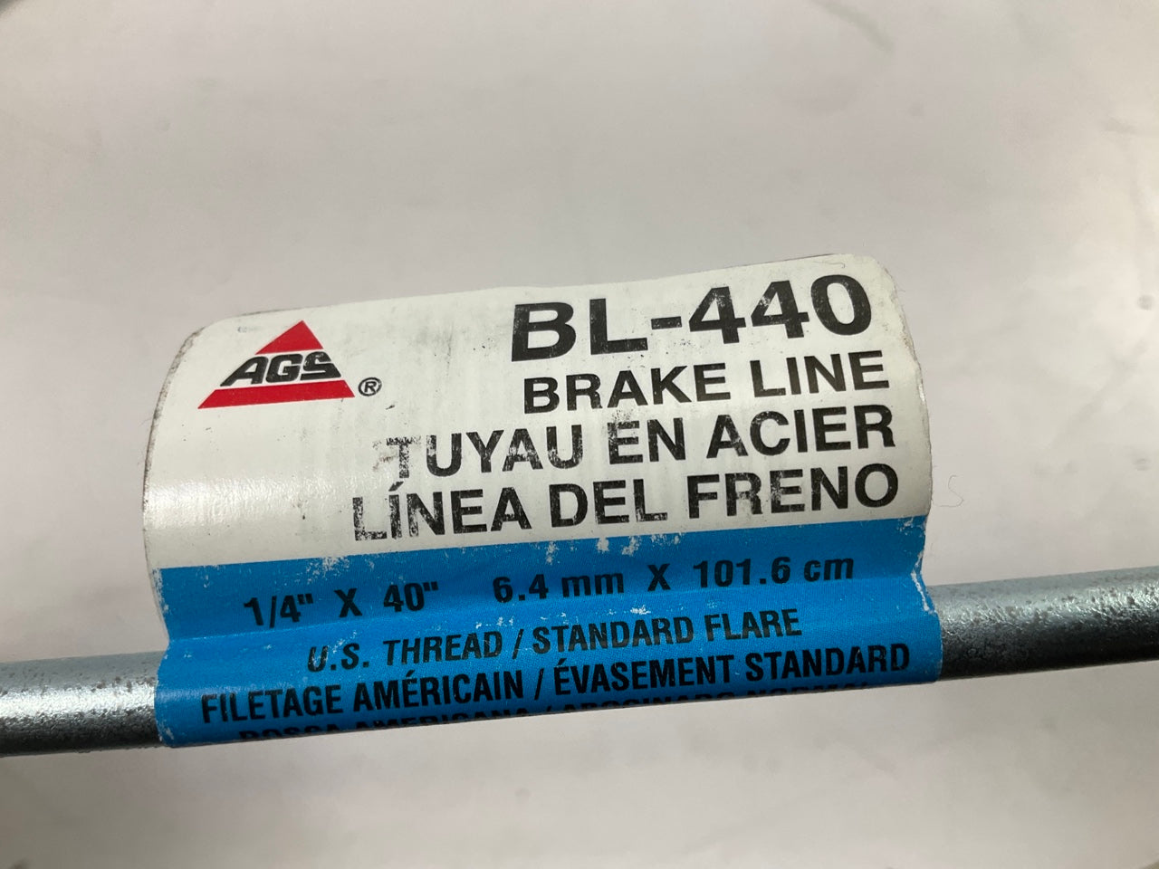 (12) AGS BL-440 Steel Brake Lines, 1/4'' X 40'', 7/16-24'' Fittings