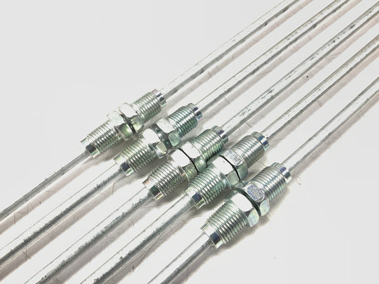 (5) AGS BLE360 Metric European 3/16'' X 60'' Brake Lines, M10 X 1.0mm Threads