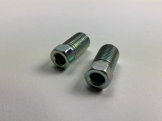 (5) AGS BLF-10C Brake Line Steel Tube Nuts, SAE 3/8 - 24in, Inverted Thread