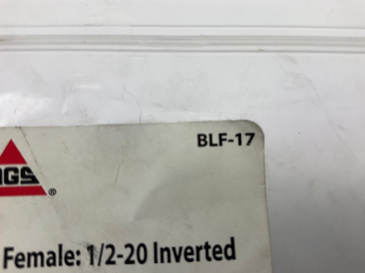 (10) AGS BLF-17 Brass Adapter Fitting 1/2-20'' Inverted Female, 7/16-24'' Inverted