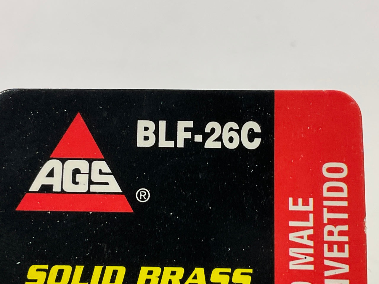 AGS BLF-26C Brass Master Cylinder Adapter, 9/16-18 Inverted To 1/2''-20 Inverted Type 2
