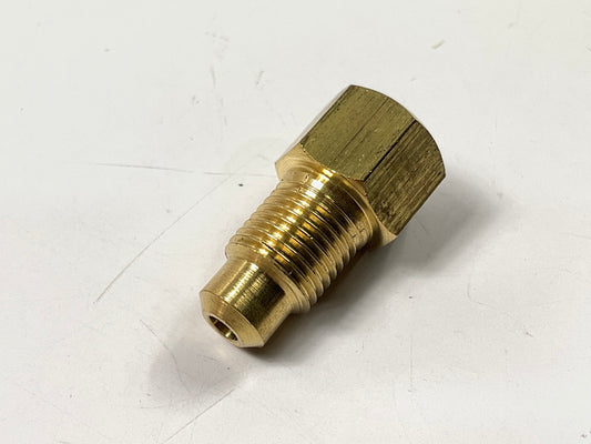 AGS BLF-31C Brass Adapter, 3/8''-24 Inverted To M10 X 1.0 Bubble