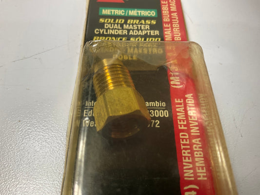 AGS BLF-34C Brass Adapter, 3/8''-24 Inverted To M13 X 1.5 Bubble