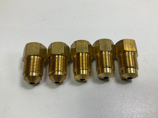(5) AGS BLF-36C Brass Adapter, M10 X 1.0 Inverted To M12 X 1.0 Bubble