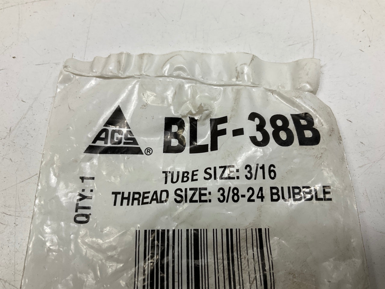 AGS BLF-38B Brake Line Steel Tube Nut, 3/16'' (3/8''-24 Bubble)