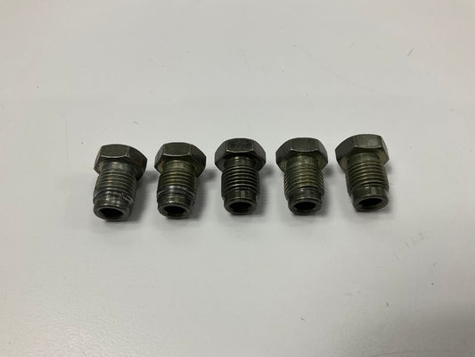 (5) AGS BLF-39C Brake Line Steel Tube Nut, 3/16'' (M10 X 1.0) Bubble