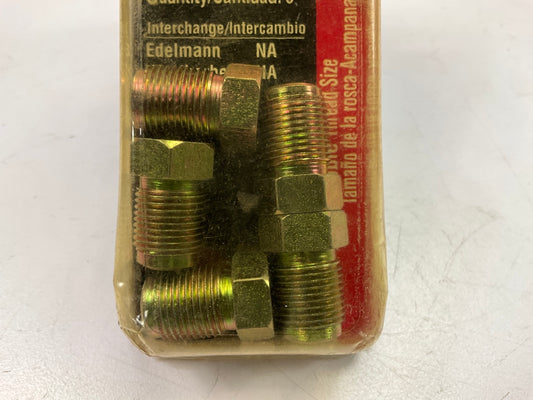 (5) AGS BLF-51C Brake Line Steel Tube Nut, 6mm (M12 X 1.0) Bubble